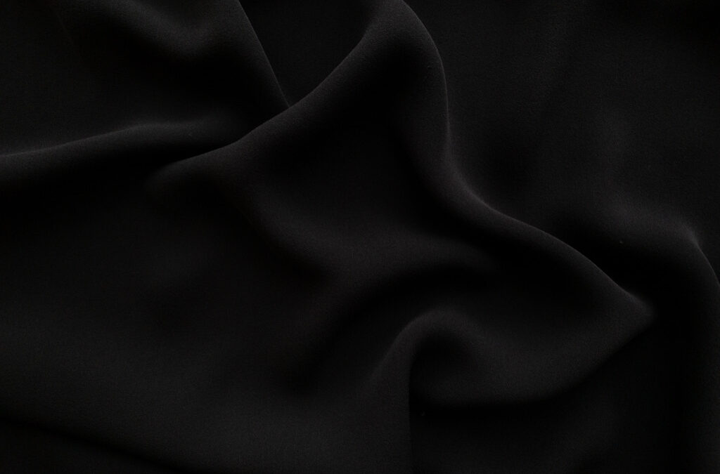 Designer Deadstock – Silk Georgette – Black