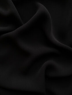 Designer Deadstock - Silk Georgette - Black