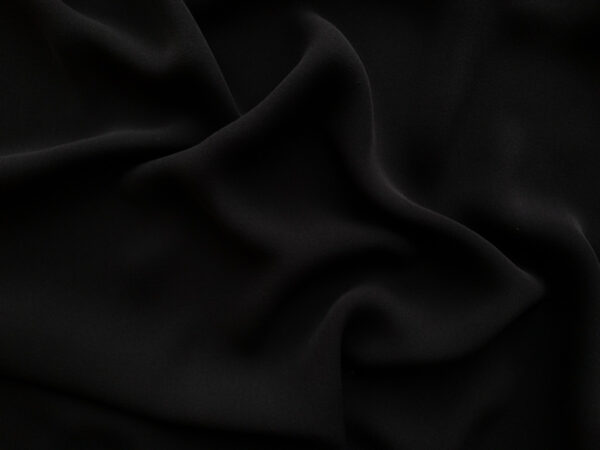 Designer Deadstock - Silk Georgette - Black