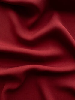 Designer Deadstock - Novelty Silk Crepe - Crimson