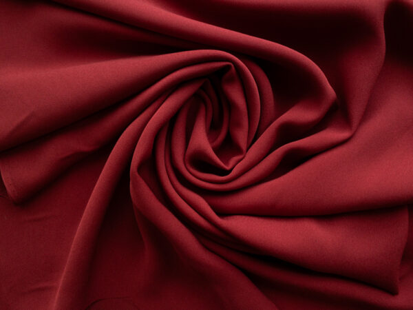 Designer Deadstock - Novelty Silk Crepe - Crimson