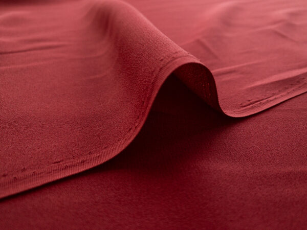 Designer Deadstock - Novelty Silk Crepe - Crimson