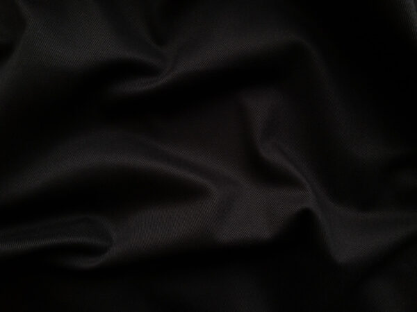 Designer Deadstock - Cotton/Spandex Stretch Twill - Jet Black