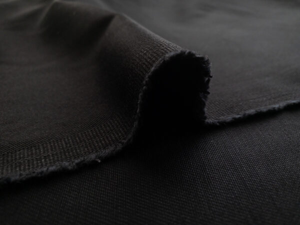 Designer Deadstock - Cotton/Spandex Stretch Twill - Jet Black