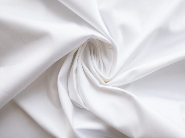 Designer Deadstock - Cotton/Spandex Stretch Twill - Optic White