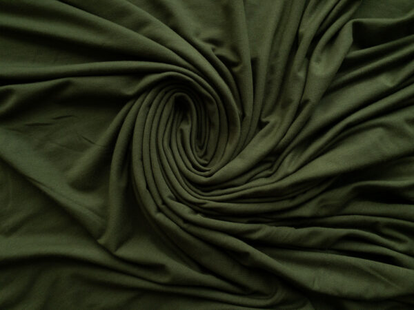 Designer Deadstock - Bamboo/Spandex Jersey - Olive Green