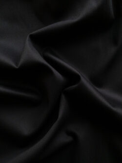 Designer Deadstock - Cotton/Spandex Stretch Twill - Raven Black