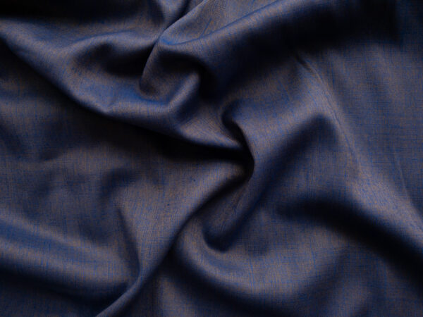 European Designer Deadstock - Two-Tone Viscose - Blue/Gold