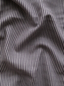 European Designer Deadstock – Cotton/Viscose Brushed Twill - Purple Stripe