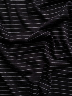 Amour Vert - Cotton/Modal Jersey - Pinstripe - Black/White