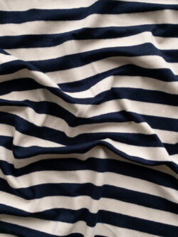 Amour Vert - Organic Cotton/Modal Jersey - Classic Stripes - Navy/White