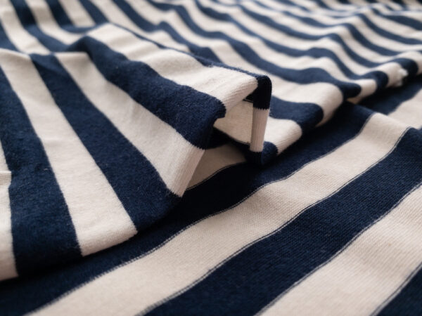 Amour Vert - Organic Cotton/Modal Jersey - Classic Stripes - Navy/White