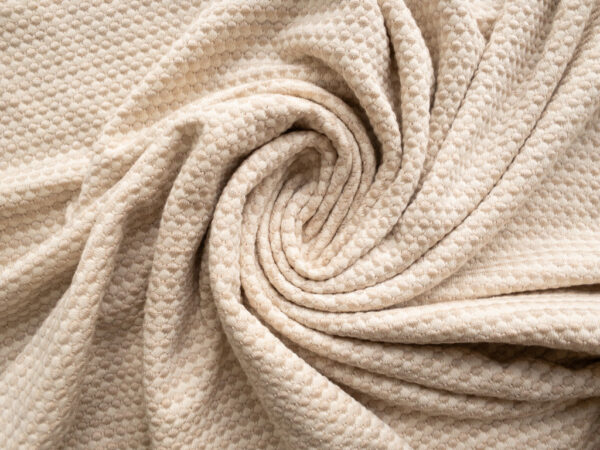 Amour Vert - Viscose/Organic Cotton Scallop Knit - Natural/Oat