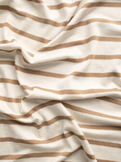 Amour Vert - Modal/Spandex Jersey - Harbor Stripe - Natural/Camel