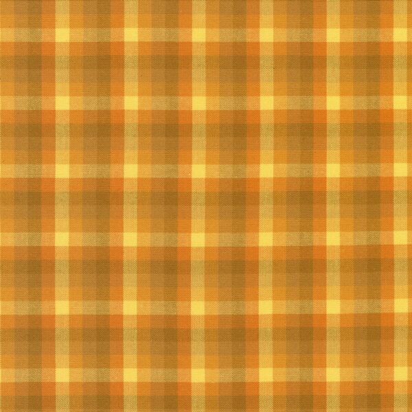 Kitchen Window Wovens - Yarn Dyed Cotton - Pixel Grid Plaid - Ochre