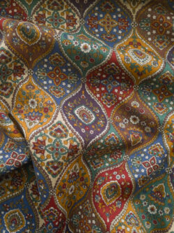 Japanese Cotton Lawn - Ogee Design - Multi