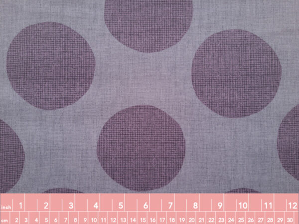 Japanese Cotton/Linen Sheeting - Le Ciel - Polka Dots - Lavender