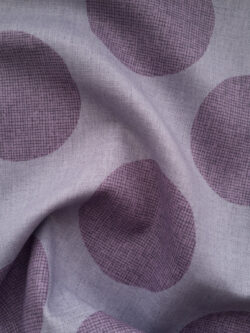 Japanese Cotton/Linen Sheeting - Le Ciel - Polka Dots - Lavender