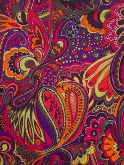 Designer Deadstock - Silk Crepe de Chine - Paisley Party