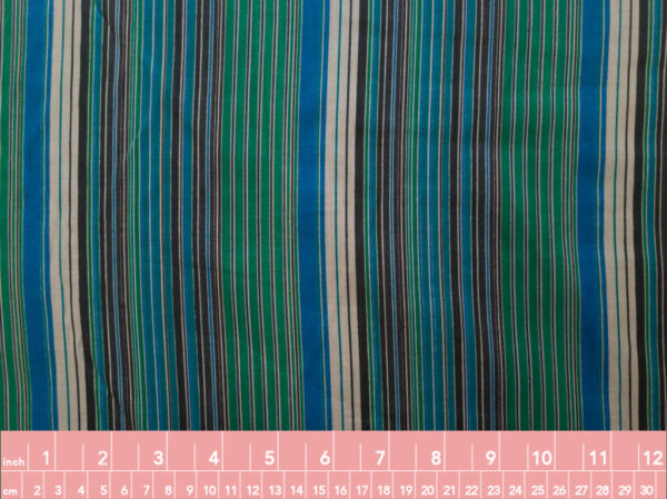 Designer Deadstock - Silk/Cotton Voile - Marin Stripe