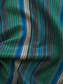 Designer Deadstock - Silk/Cotton Voile - Marin Stripe