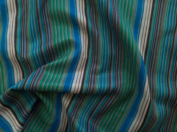 Designer Deadstock - Silk/Cotton Voile - Marin Stripe