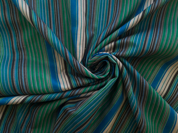 Designer Deadstock - Silk/Cotton Voile - Marin Stripe