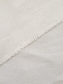 Designer Deadstock – Cotton Backed Linen Double Weave - Cream