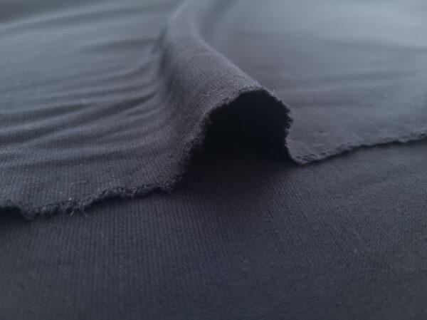 Designer Deadstock – Rayon/Polyester Blend Ponte Knit – Black