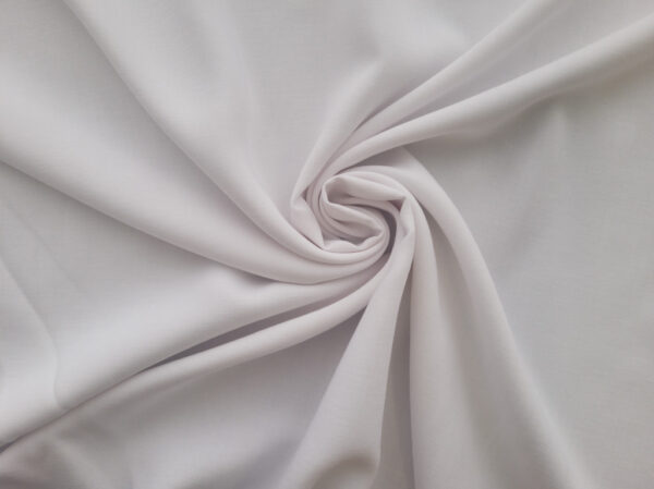 Designer Deadstock - Solid Rayon Challis - White