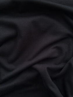 Designer Deadstock - Solid Cotton Jersey - Black