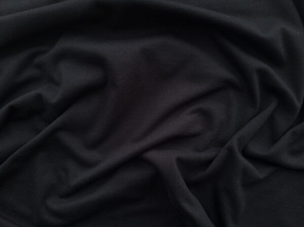 Designer Deadstock - Solid Cotton Jersey - Black