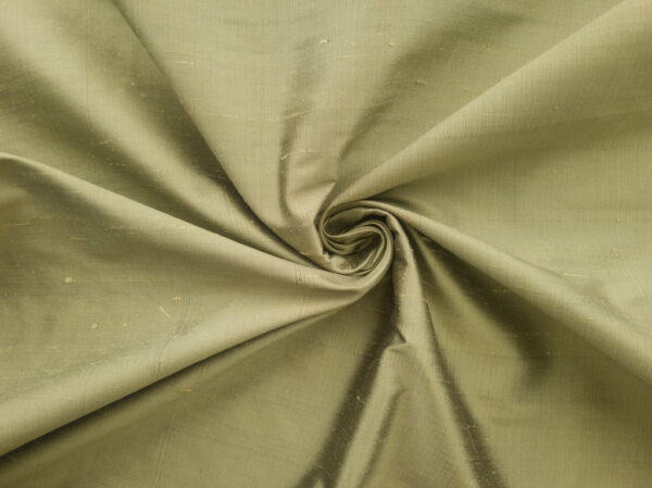 Designer Deadstock - Silk Dupioni - Olive