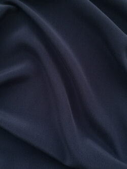 Designer Deadstock - Sandwashed Silk Crepe de Chine - Navy