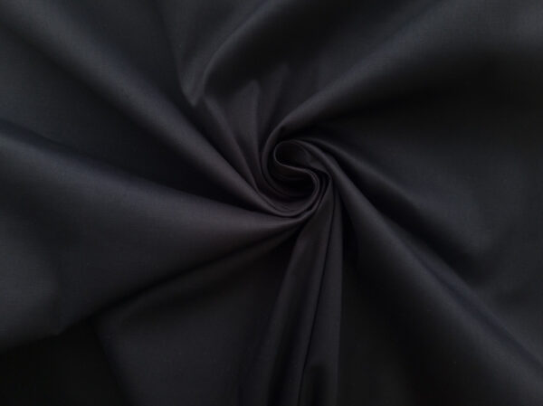 Designer Deadstock - Cotton Stretch Poplin - Noir