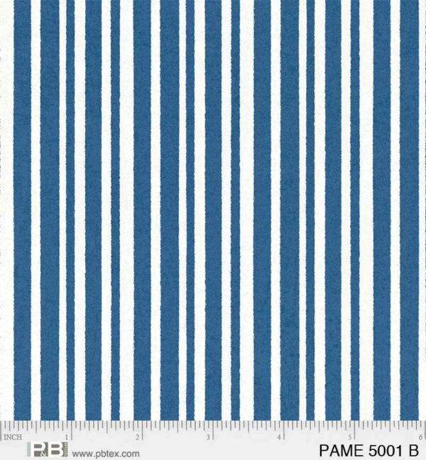 Quilting Cotton - Patchwork Americana - Stripe - Blue