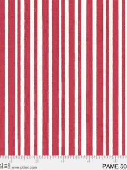 Quilting Cotton - Patchwork Americana - Stripe - Red