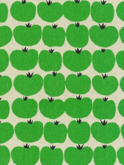 Printed Cotton/Flax Canvas – Tomatoes - Green