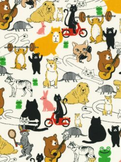 Quilting Cotton - Musings - Animal Playtime - Ivory