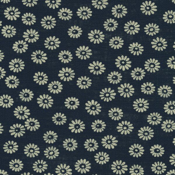 Nara Homespun – Cotton Dobby – Daisy - Navy