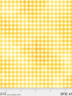 Quilting Cotton - Sunflower Field - Gingham - Yellow