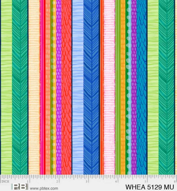 Quilting Cotton - Varied Stripe - Rainbow