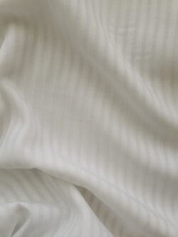 Amour Vert - Tencel Dobby Stripe - White