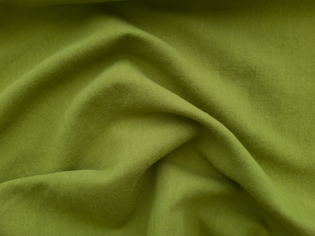 Linen Organic Cotton Twill - Olive Oil Linen Organic Cotton Twill - Olive Oil