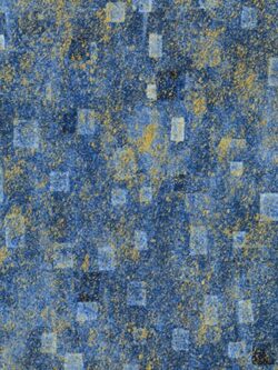 Quilting Cotton – Gustav Klimt - Textured Rectangles - Blue