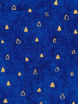 Quilting Cotton – Gustav Klimt - Triangles - Blue