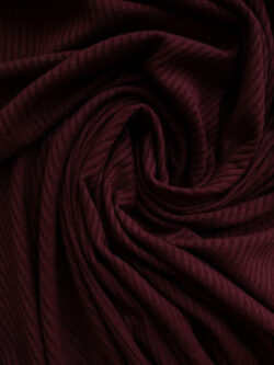 Wine Ribbed Knit Texture Stonemountain & Daughter Fabrics