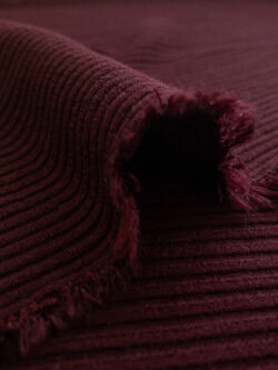 Wine Ribbed Knit Texture Stonemountain & Daughter Fabrics