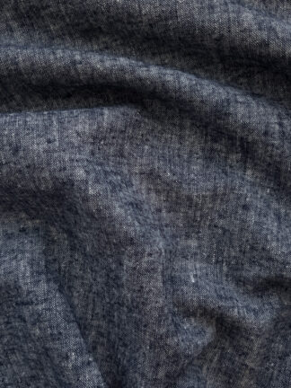 Yarn Dyed Organic Cotton Shirting - Oeko-Tex® - Japanese Import - Navy Yarn Dyed Organic Cotton Shirting - Oeko-Tex® - Japanese Import - Navy