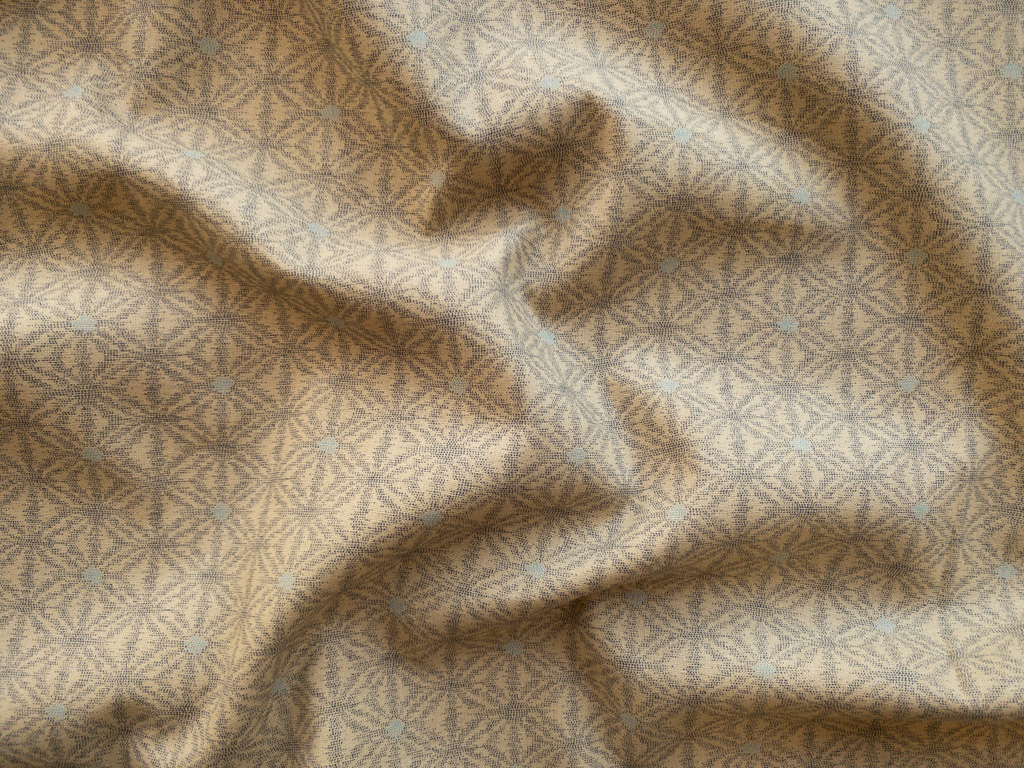 Japanese Cotton Sheeting – Asanoha – Tan